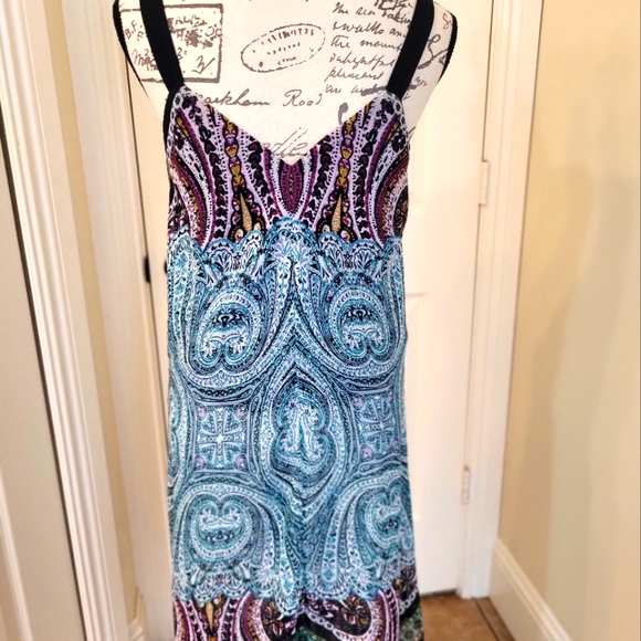 AB Studio Boho Paisley Print Summer Dress - Picture 4 of 16